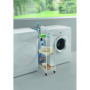 Chariot de rangement multiusage Metaltex Slim - 3 niveaux blanc