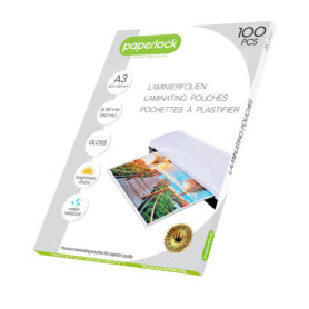 Pack de 100 Pochettes de Plastification A3 80mic Brillantes - Paperlock 35,67 €