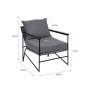 Fauteuil Ergonomique en Tissu Synthétique Gris 727,13 €