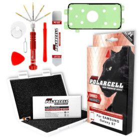 Batterie PolarCell 3200mAh pour Samsung Galaxy S7 avec Kit d'Outils Professionnel