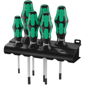 Jeu de tournevis Wera 367 TORX avec poignée ergonomique - 6 pièces