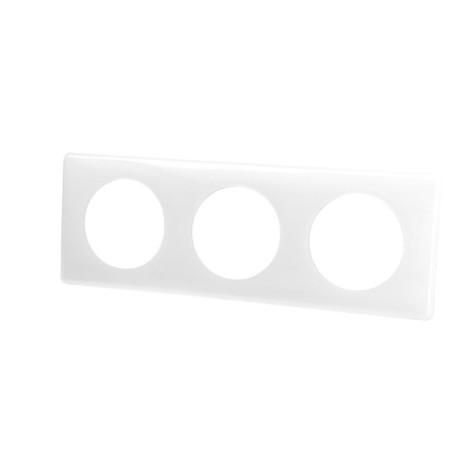 Plaque Murale Legrand Céliane 3 Postes Laquée Blanc