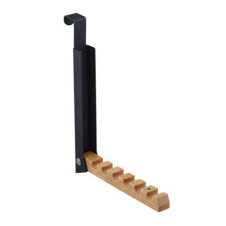 Portemanteau Pliable Relaxdays en Métal et Bois - Pratique pour Porte