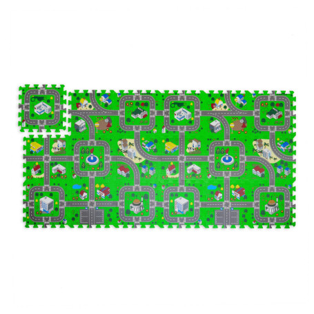 Tapis de Jeu Multicolore Relaxdays - Circuit en Mousse EVA pour Enfants