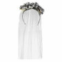 Serre-tête de mariée zombie avec voile et roses - Boland