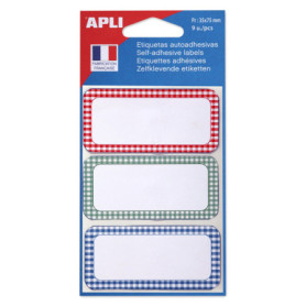 Pochette de 9 Étiquettes pour Confiture Apli - 34 x 75 mm