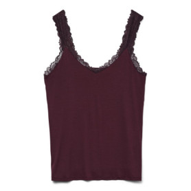 Haut sans manches VERO MODA Curve Vmcrosa en Vin pour Femmes