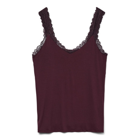 Haut sans manches VERO MODA Curve Vmcrosa en Vin pour Femmes
