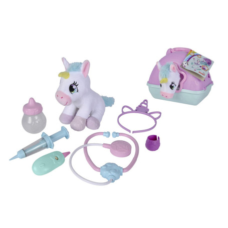 Mallette de Docteur Licorne en Peluche Simba - Kit de Soins Amusant