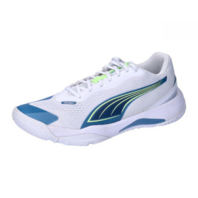 Chaussures de Salle PUMA Solarstrike III - Blanc et Bleu Horizon - Taille 37.5 EU