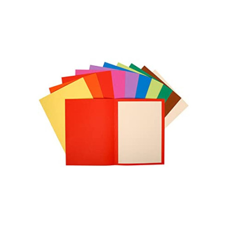 Chemises Rigides FLASH Exacompta - 5 Paquets de 100 Unités 220 g/m²