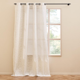 Rideau à Oeillets Naya Naturel 140x280 cm - Douceur d'Intérieur