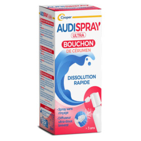 Audispray Ultra - Spray Dissolvant pour Bouchons de Cérumen - 20ml