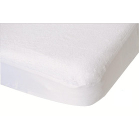 Protège-Matelas Domiva en Viscose Respirante - 40x90 cm Cajou et Blanc