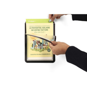 Lot de 2 Cadres Magnétiques A5 pour Photos et Documents - Noir