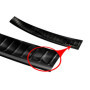 Avisa Protection de Seuil Arrière Inox Noir pour Volkswagen T-Cross 2019-2024