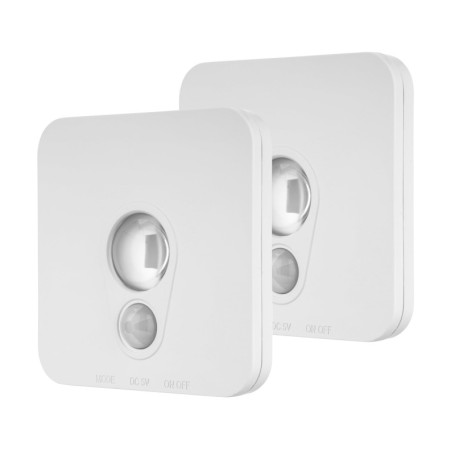 Lot de 2 lampes sans fil avec détecteur de mouvement - Eclairage pratique et adaptable