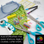 Kit de Ciseaux Cranteurs OfficeTree avec 20 Pinces à Tissu et Mètre Ruban