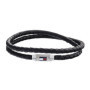 Bracelet en Cuir et Acier Inoxydable Tommy Hilfiger pour Homme