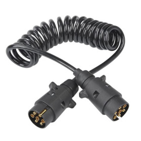 Câble d'Extension 7 Broches avec Crochet pour Remorque - 3,5 m Flexible