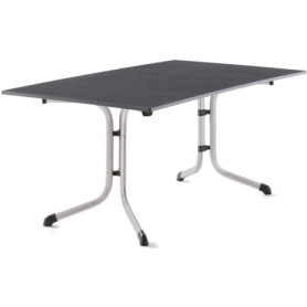 Table Pliante Boulevard SIEGER - 165 x 95 cm, Graphite et Ardoise Anthracite