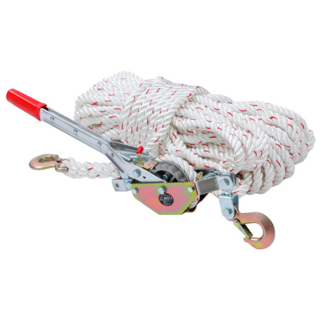 Treuil à Cliquet Renforcé KATSU 3/4 T avec Corde de 30m et Crochets en Acier