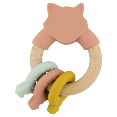Trixie Anneau d'Activité en Bois et Silicone pour Bébé