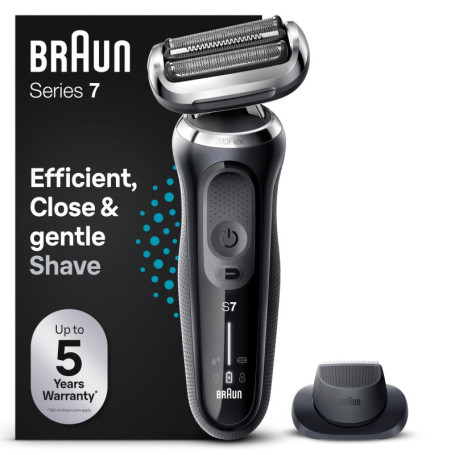 Rasoir Électrique Braun Series 7 avec Tondeuse de Précision - Étanche et Rechargeable