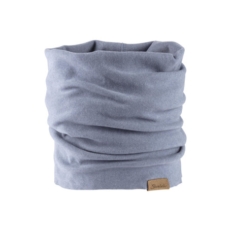 Écharpe Tubulaire Douce pour Bébé en Maille Fine - Gris