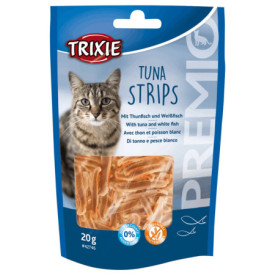 Trixie Premio Strips Snack au Thon et Poisson Blanc pour Chat - 20 g