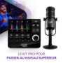 Hercules Stream Essentials Kit - Kit de Streaming Professionnel avec Microphone XLR HXD-700