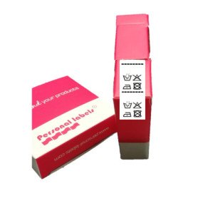 Lot de 100 étiquettes de lavage à coudre pour vêtements