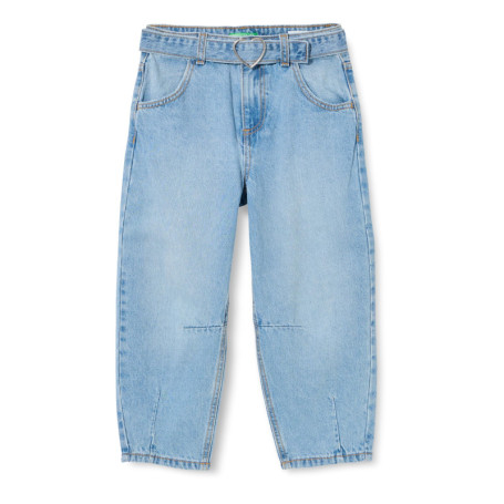 Pantalon Slouchy en Denim Bleu pour Filles - United Colors of Benetton