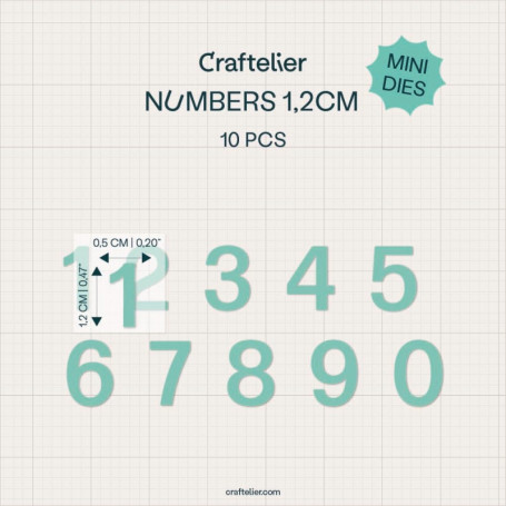 Ensemble de Mini Matrices de Découpe Craftelier pour Scrapbooking