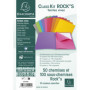 Kit de classement Exacompta Rock's - 50 chemises et 100 sous-chemises colorées