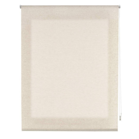 Store Enrouleur Moderne Estoralis en Tissu Tamisant Lin 90x195 cm