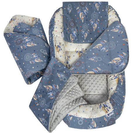 Réducteur de Lit Bébé Medi Partners - Cocon Doux 100% Coton Minky