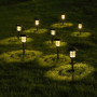 Lot de 2 balises LED solaires AKTIVE pour jardin et terrasses
