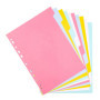 Lot de 10 Intercalaires en Carton Multicolores A4 - TSI