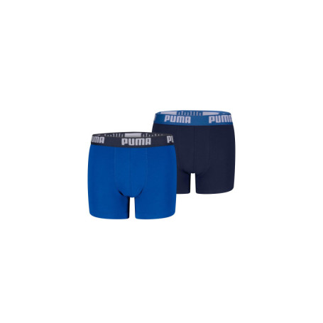 Lot de 2 Boxers PUMA Everyday Basic pour Garçon - Bleu Marine/Bleu