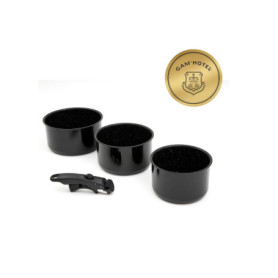 Set de 3 Casseroles Antiadhésives Gam'Hotel - Aluminium Induction 16/18/20 cm
