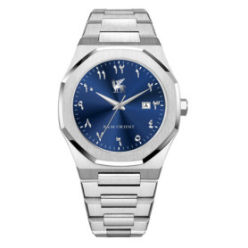 Montre R&M Orient Homme en Acier Inoxydable avec Chiffres Arabes