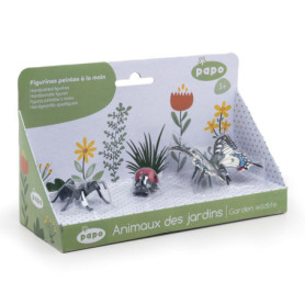 Coffret de 3 Figurines Insectes - Papillon, Araignée et Coccinelle