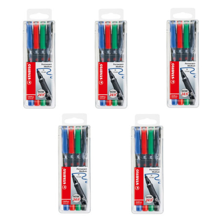 STABILO OHPen - Lot de 20 Marqueurs Permanents à Pointe Médium 19,96 €