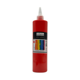 Peinture Acrylique SÜDOR 500 ml - Rouge Vermillon pour Artistes