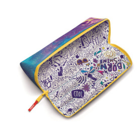 Trousse Scolaire Maped XXL Personnalisable Réversible - Design Cosmic