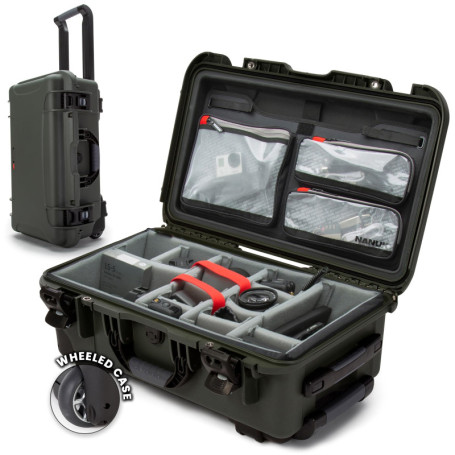NANUK 935 Pro Kit - Valise Rigide Étanche pour Appareil Photo avec Séparateurs Rembourrés - Olive