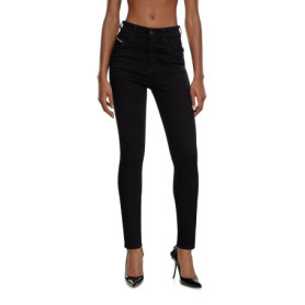 Pantalon Slim Diesel SLANDY Noir Taille Haute