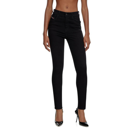 Pantalon Slim Diesel SLANDY Noir Taille Haute