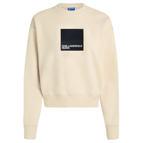 Sweat KLJ Box Logo Femme en Coton Bio - Karl Lagerfeld Jeans